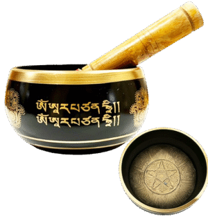 Black Brass Singing Bowl