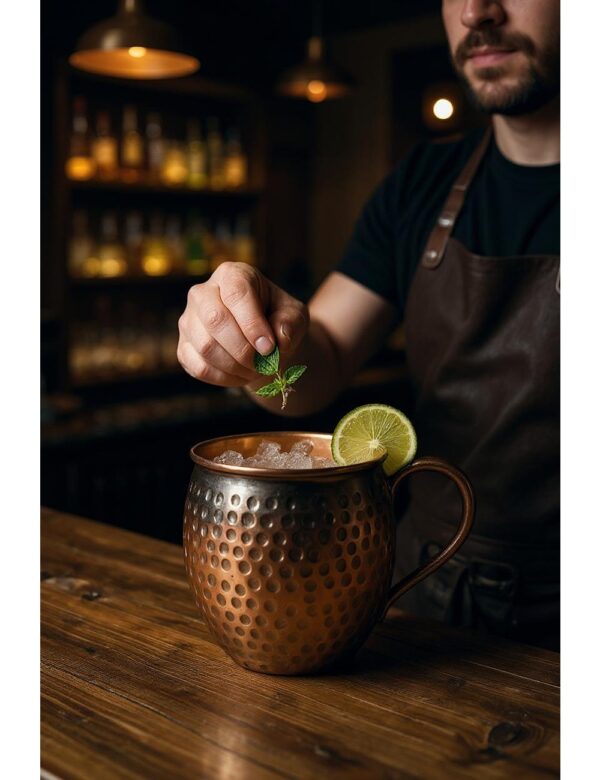 Antique Hammered Copper Mug – 100% Pure Copper Handcrafted in India
