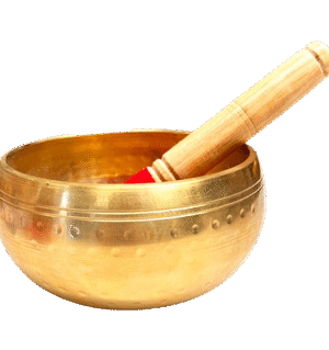 Copper Hammered Singing Bowl 14 cm Natural Finish