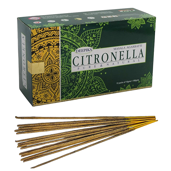 Deepika Citronella Incense – Pure Natural Masala Agarbatti 15g