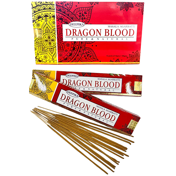 Deepika Dragon Blood Incense – Pure Natural Masala Agarbatti 15g