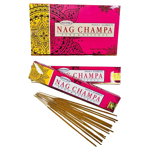Deepika Nag Champa Incense – Pure Natural Masala Agarbatti 15g