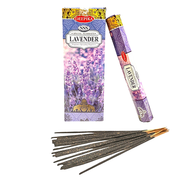 Deepika Lavender Incense – SSS Special Agarbatti 6 Packets of 20 Sticks