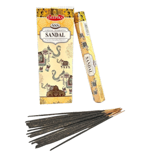 Deepika Sandal Incense Sticks – SSS Special Agarbatti 6 Packets of 20 Sticks