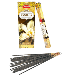 Deepika Hexa Vanilla Incense – 6 Pack (20 Sticks Each) – Pure & Natural