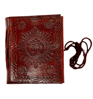 Om Symbol Leather Pocket Diary