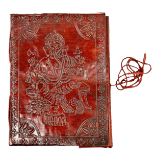 Lord Ganesha Leather Diary