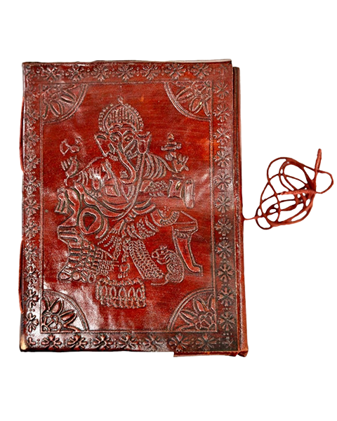 Lord Ganesha Leather Diary