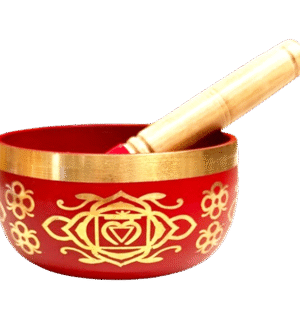 Red Brass 7 Chakra Singing Bowl – Root Chakra Healing Bowl – 12 cm – Assorted Designs