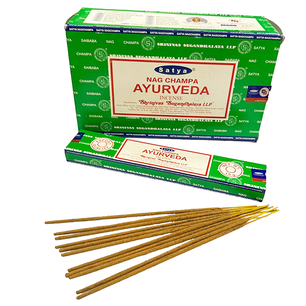 Satya Nag Champa Ayurveda Incense Sticks – 15g Pack