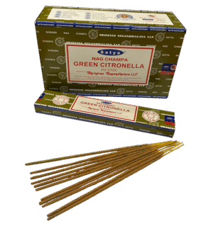 Satya Nag Champa Green Citronella Incense Sticks – 15g Pack