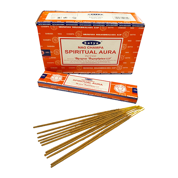 Satya Nag Champa Spiritual Aura Incense Sticks – 15g Hand-Rolled