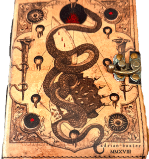 Snake Leather Diary – Handmade Occult Journal