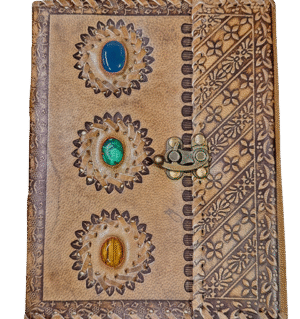 Trinity Gemstone Leather Diary 16 x 20cm