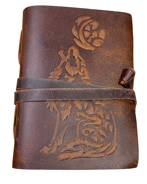 Werewolf Leather Diary with Rope Tie – 3 x 18 cm